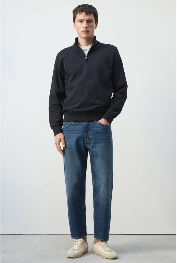 Mango Man sweater donkerblauw - Foto 2