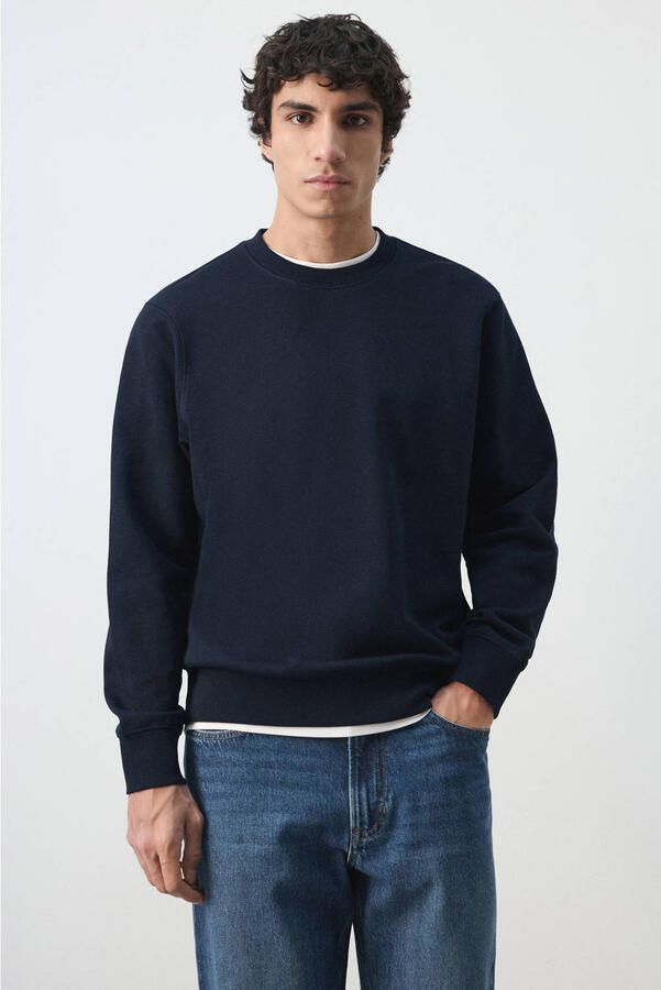 Mango Man sweater donkerblauw