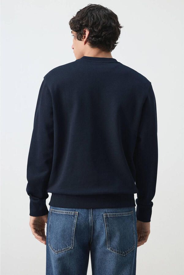 Mango Man sweater donkerblauw - Foto 3