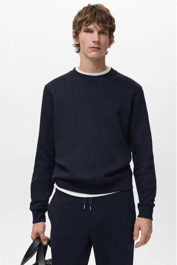 Mango Man sweater donkerblauw