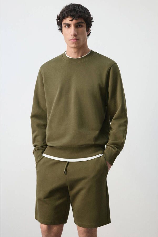 Mango Man sweater donkergroen