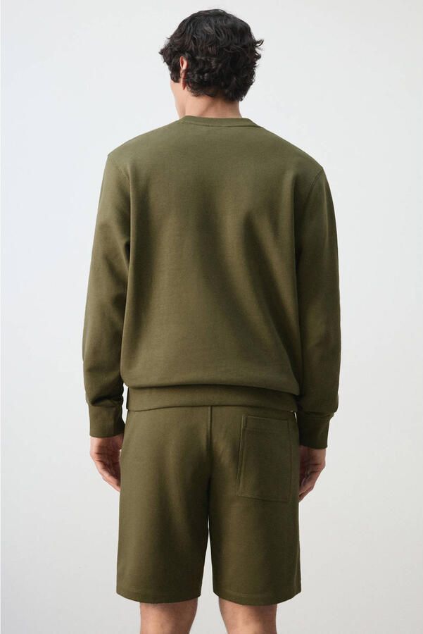 Mango Man sweater donkergroen - Foto 3