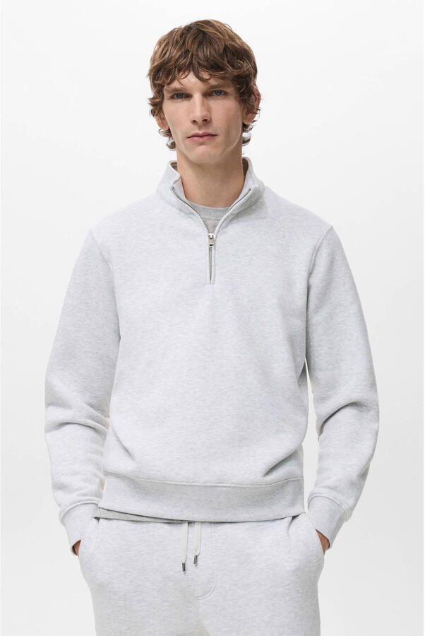 Mango Man sweater grijs