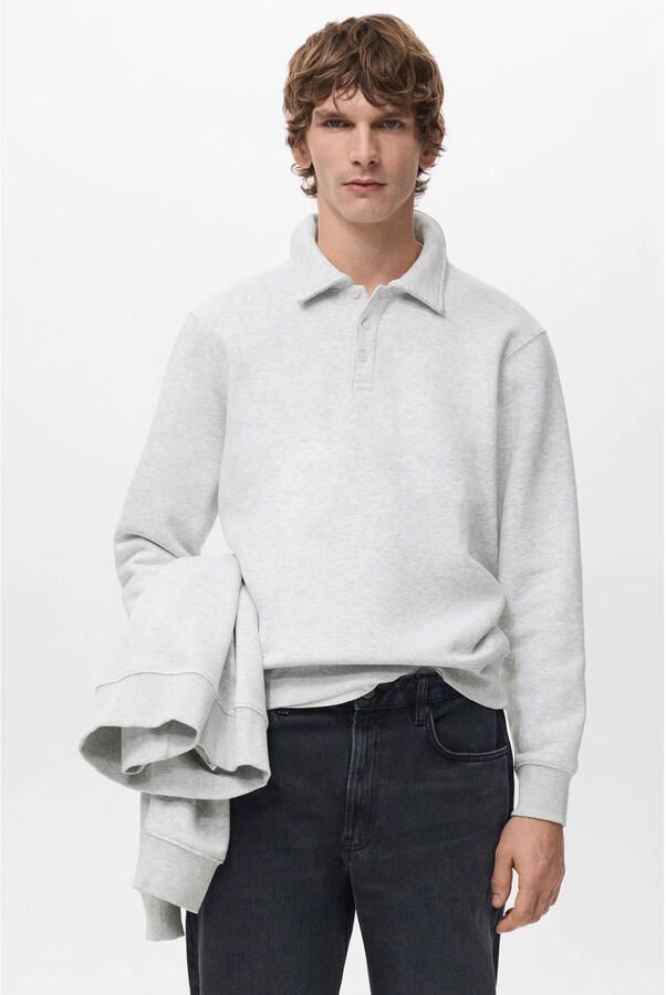 Mango Man sweater grijs