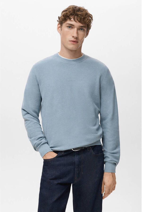 Mango Man sweater lichtblauw