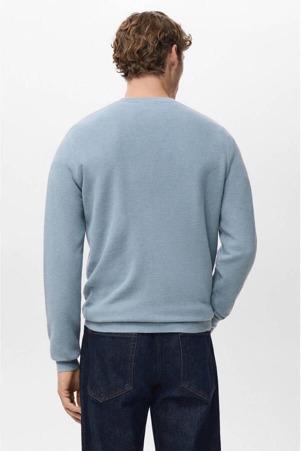 Mango Man sweater lichtblauw - Foto 3