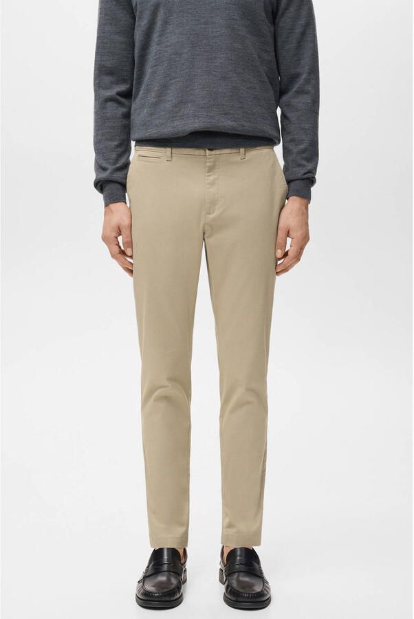 Mango Man tapered chino beige