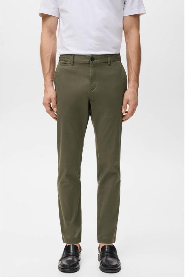 Mango Man tapered chino kaki