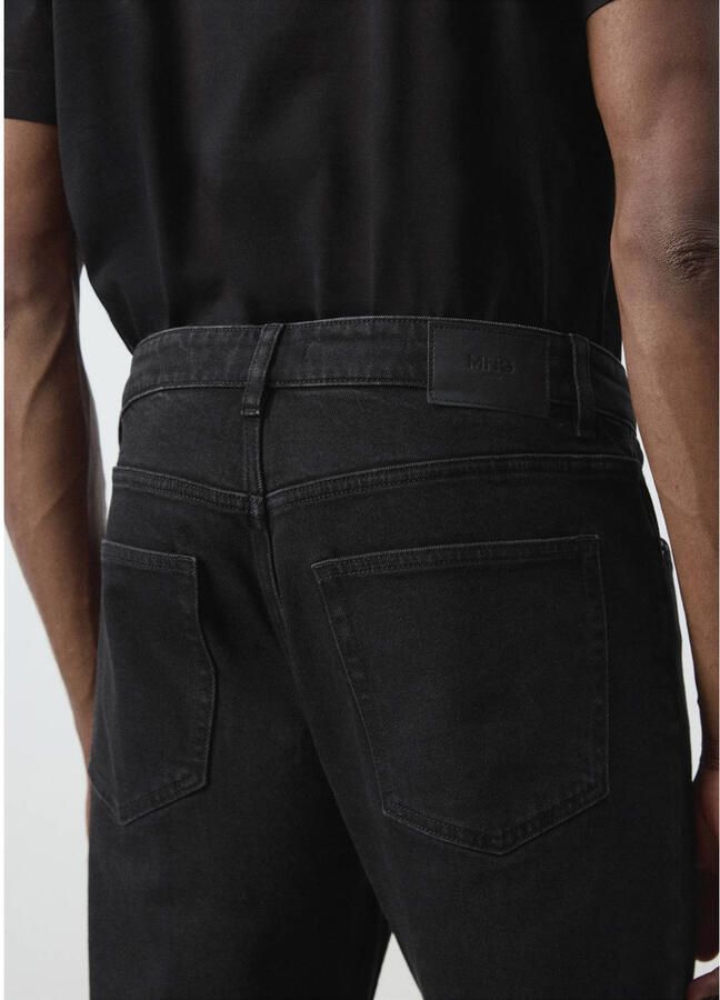 Mango Man tapered cropped jeans grijs - Foto 2