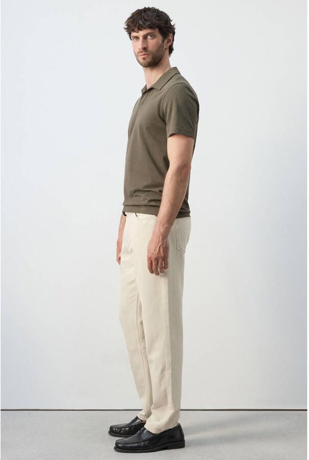 Mango Man tapered jeans beige - Foto 2