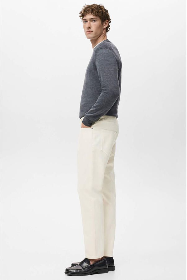 Mango Man tapered jeans ecru - Foto 3