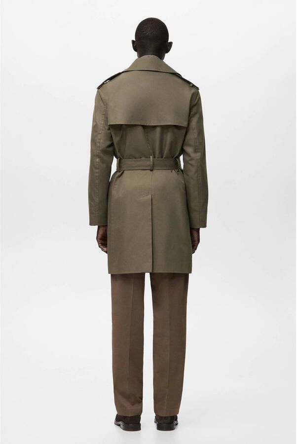 Mango Man trenchcoat bruin - Foto 3