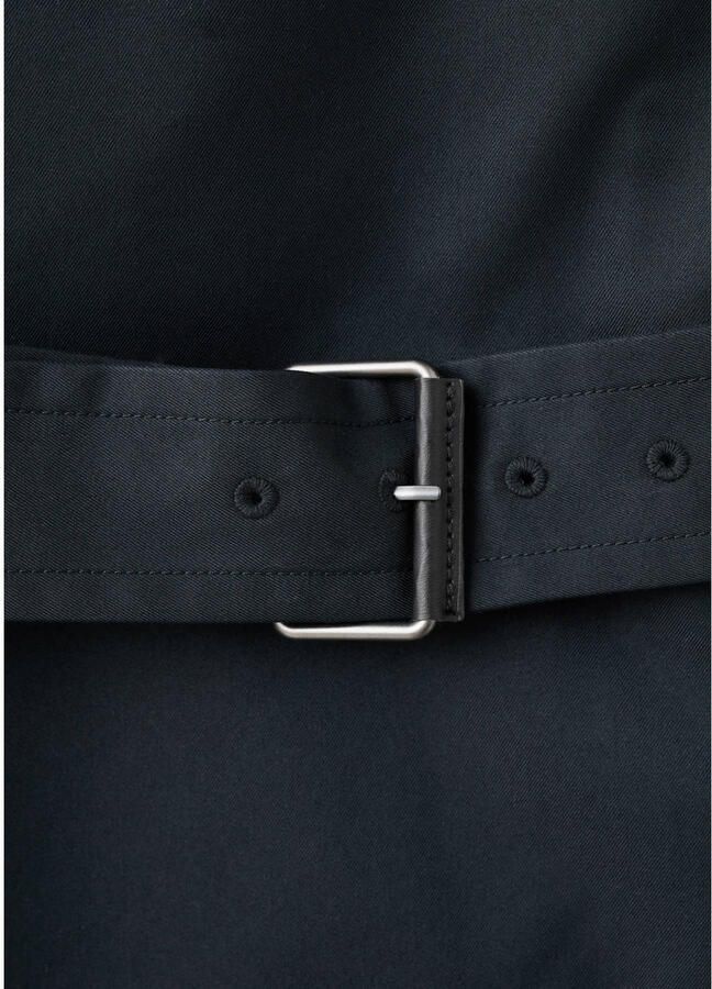 Mango Man trenchcoat donkerblauw - Foto 2