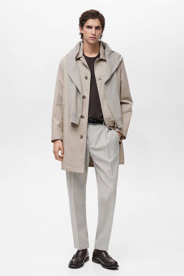 Mango Man trenchcoat ecru - Foto 2
