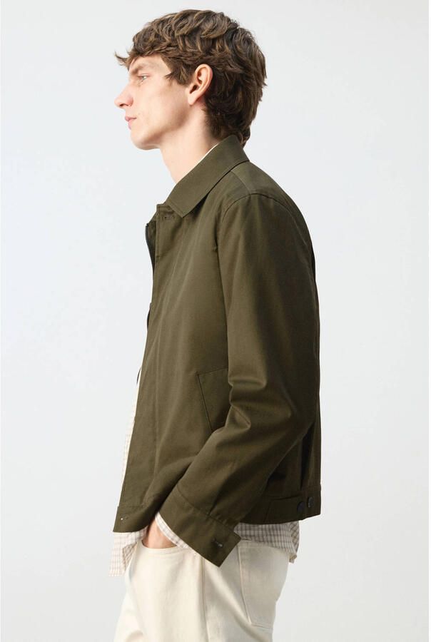 Mango Man trenchcoat groen - Foto 2