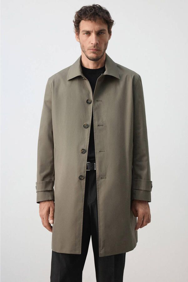 Mango Man trenchcoat middenbruin