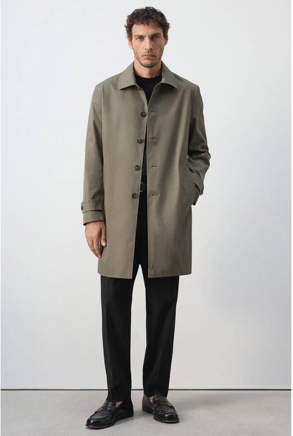 Mango Man trenchcoat middenbruin - Foto 2