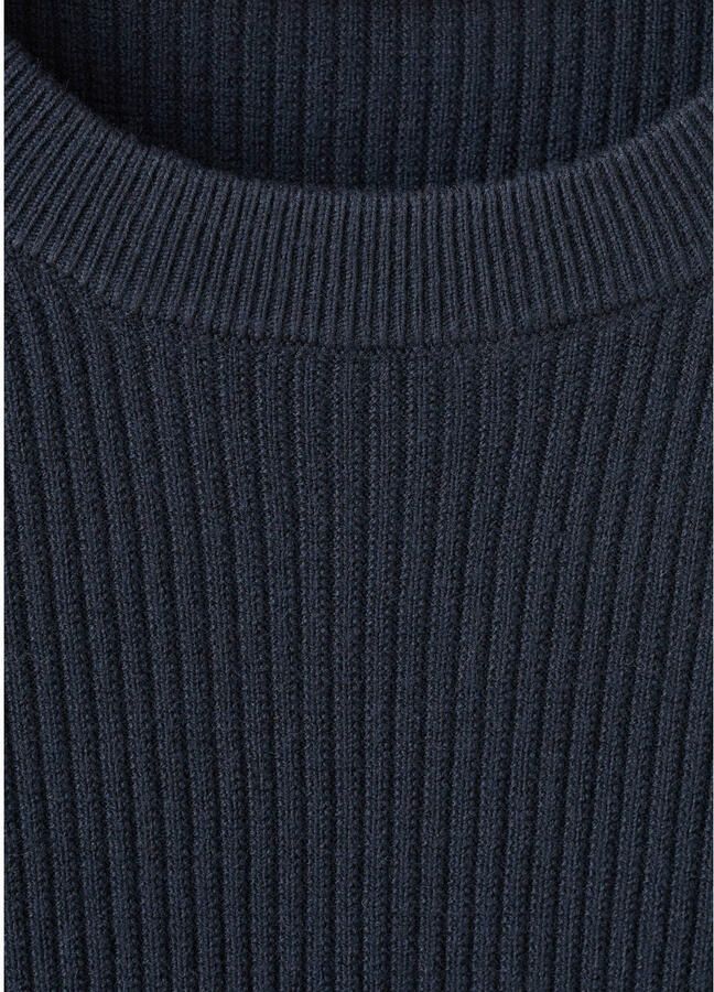 Mango Man trui gebreid donkerblauw - Foto 2