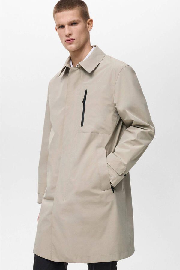 Mango Man tussenjas beige - Foto 3