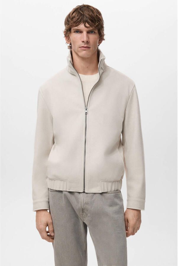 Mango Man tussenjas beige
