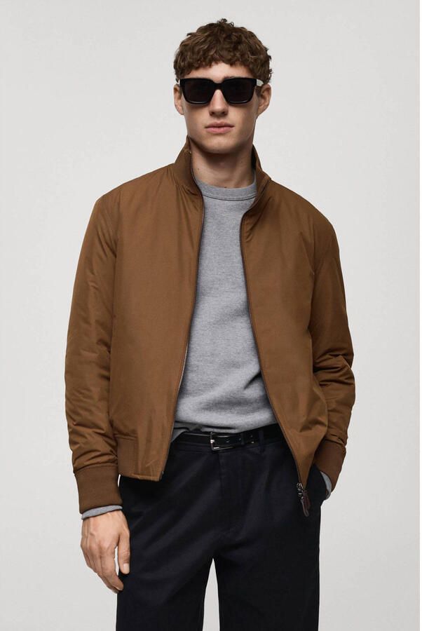 Mango Man tussenjas bruin - Foto 1