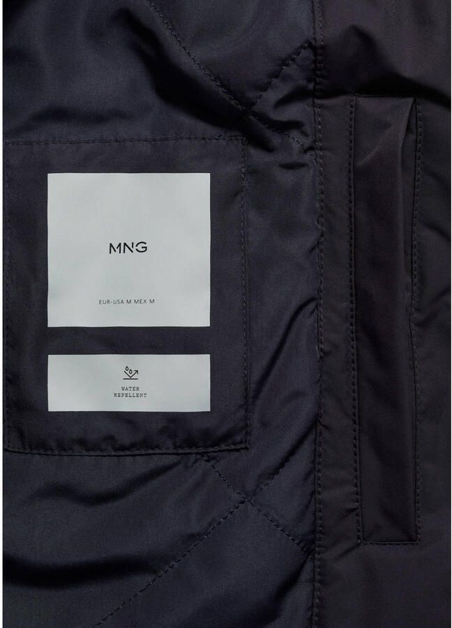 Mango Man tussenjas donkerblauw