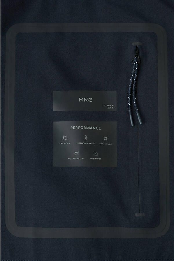 Mango Man tussenjas donkerblauw - Foto 3