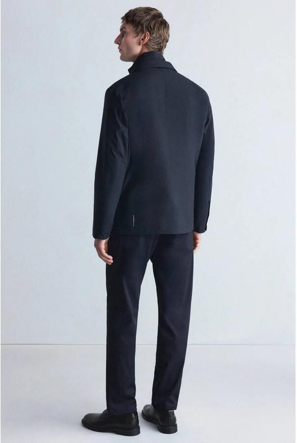 Mango Man tussenjas donkerblauw - Foto 3