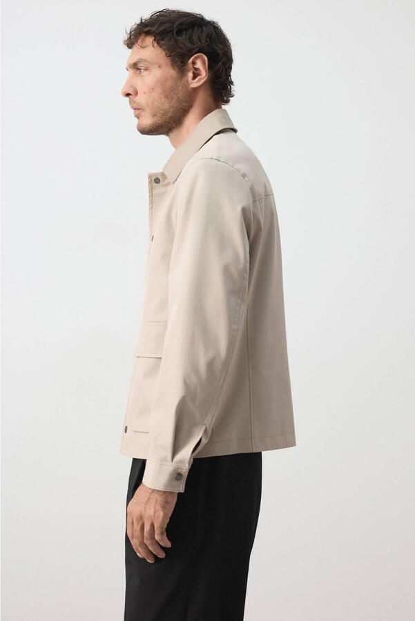Mango Man tussenjas lichtbeige - Foto 3