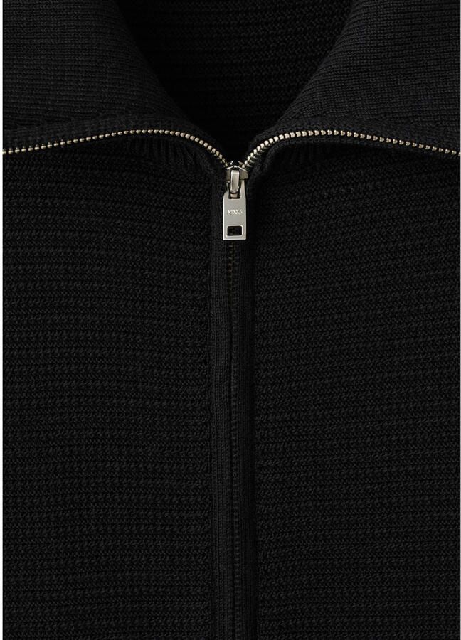 Mango Man vest gebreid zwart - Foto 2