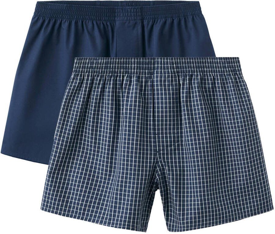 Mango Man wijde boxershorts donkerblauw (set van 2)