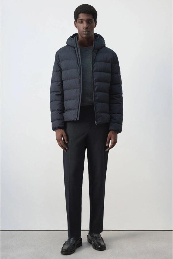 Mango Man winterjas donkerblauw - Foto 2