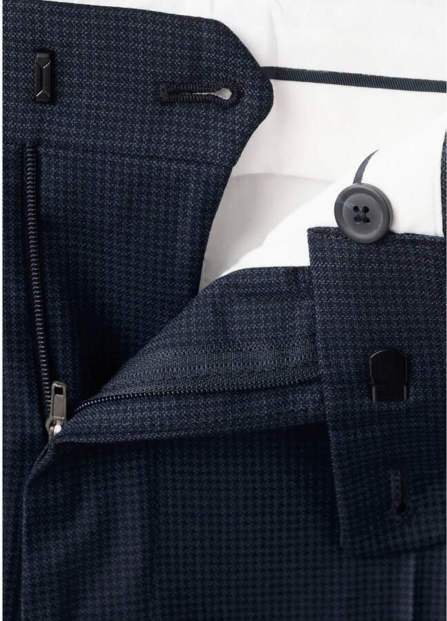 Mango Man wollen pantalon donkerblauw - Foto 2