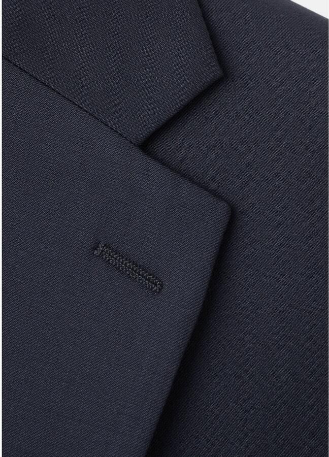 Mango Man wollen slim fit colbert donkerblauw - Foto 2