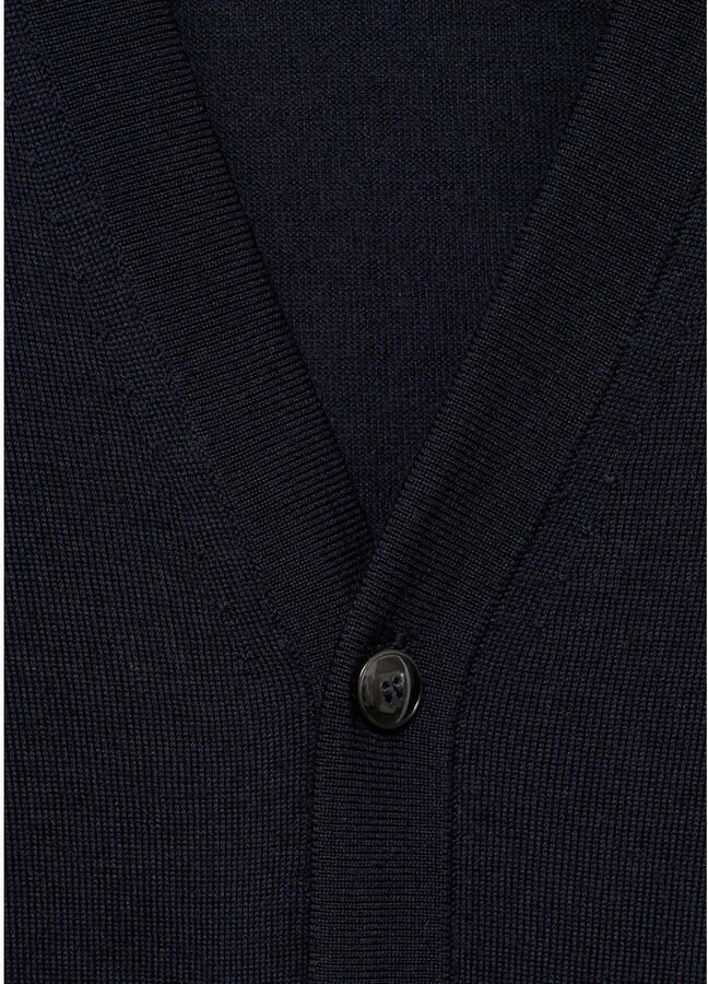Mango Man wollen vest marine