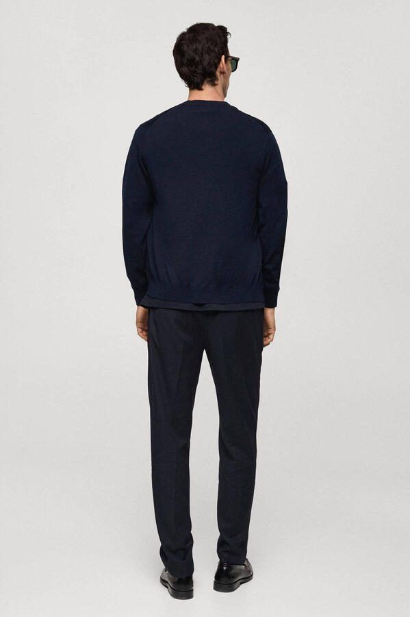 Mango Man wollen vest marine - Foto 3