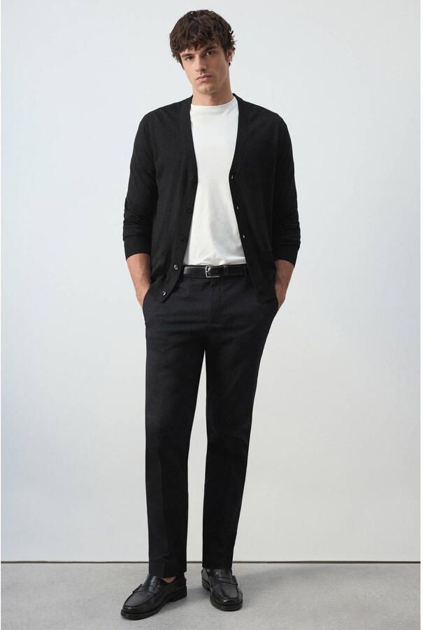 Mango Man wollen vest zwart - Foto 2