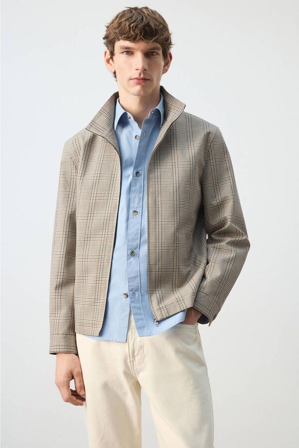 Mango Man zomerjas beige - Foto 3