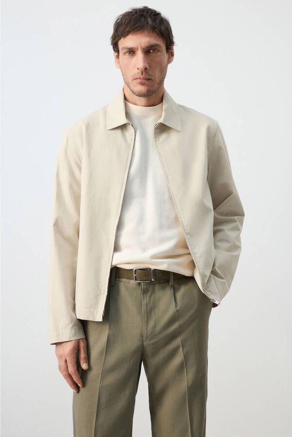 Mango Man zomerjas beige - Foto 2