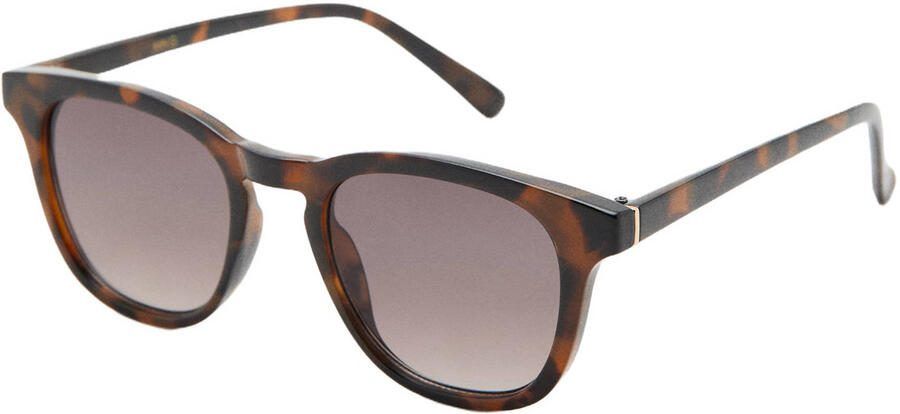 Mango Man zonnebril met tortoise print bruin