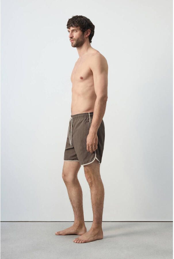 Mango Man zwemshort bruin - Foto 3
