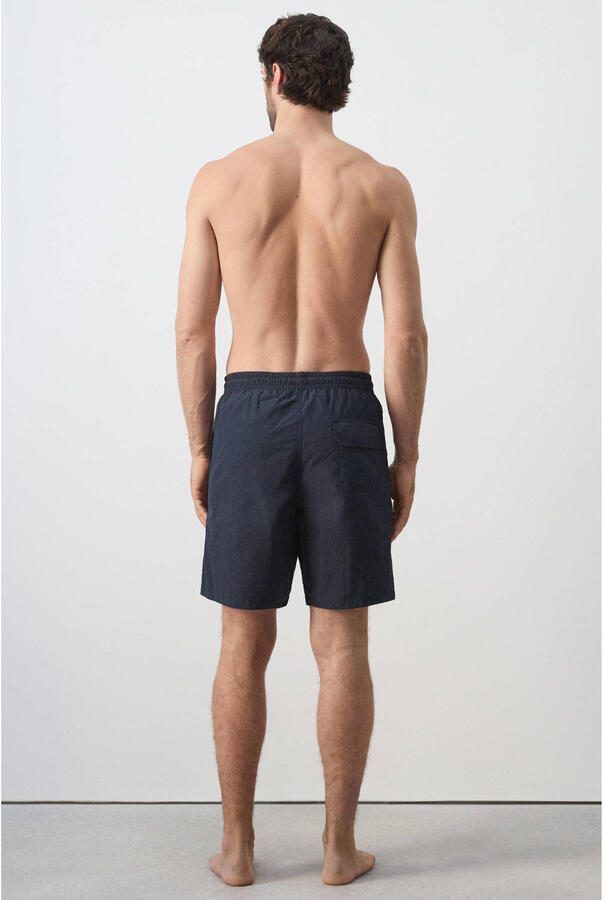 Mango Man zwemshort donkerblauw - Foto 3