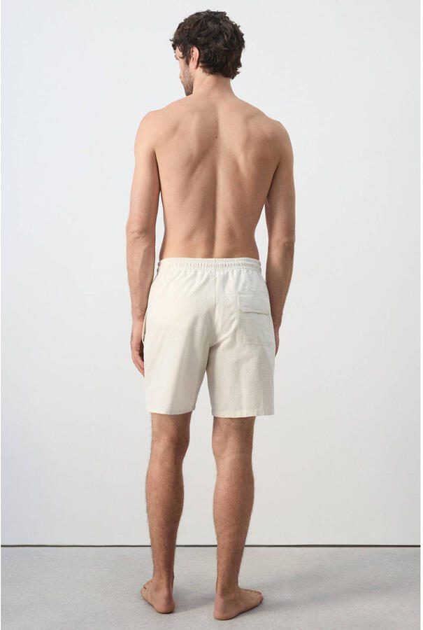 Mango Man zwemshort lichtbeige - Foto 2