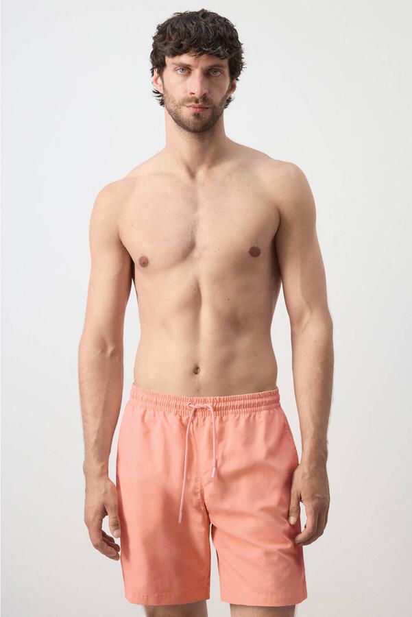 Mango Man zwemshort zalmroze - Foto 2