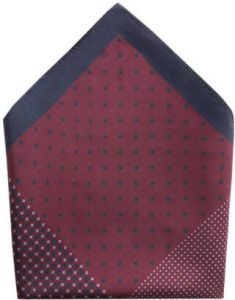 Mango Man pochet met all-over-print donkerrood