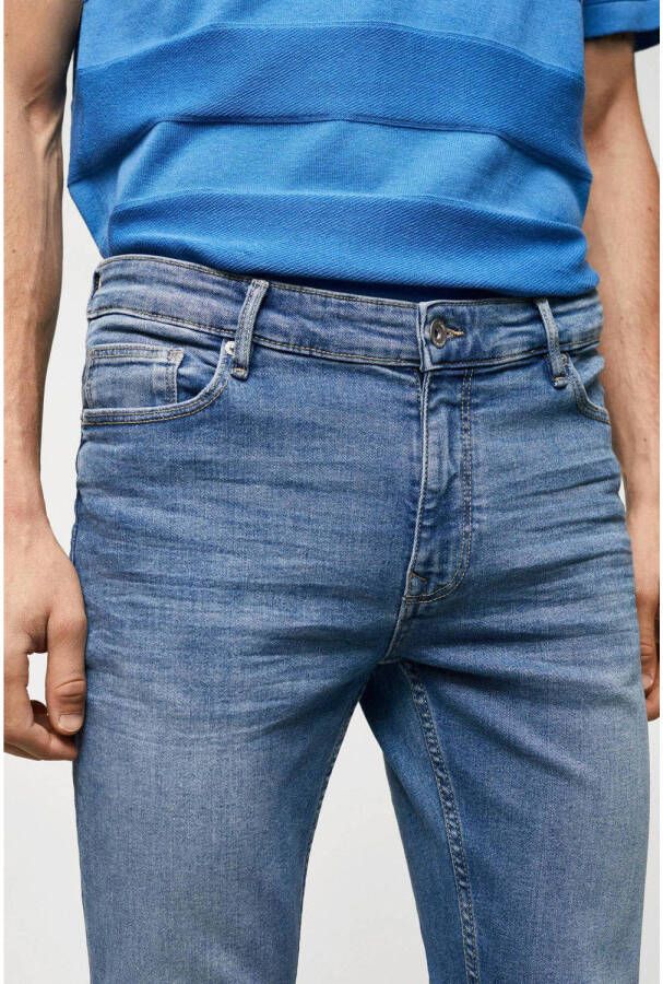 Mango Man skinny jeans changeant blauw