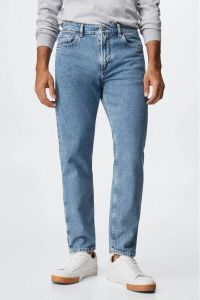 Mango Man tapered fit jeans blauw