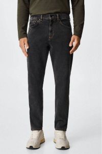 Mango Man tapered fit jeans changeant grijs