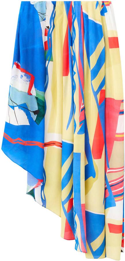 Mango A-lijn rok blauw