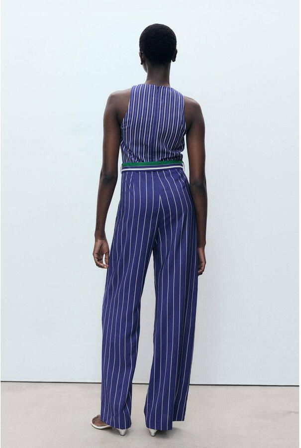 Mango aansluitend jumpsuit blauw - Foto 2